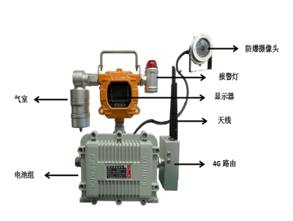 帶攝像頭無線式氣體泄漏在線監(jiān)測(cè)報(bào)警探測(cè)器